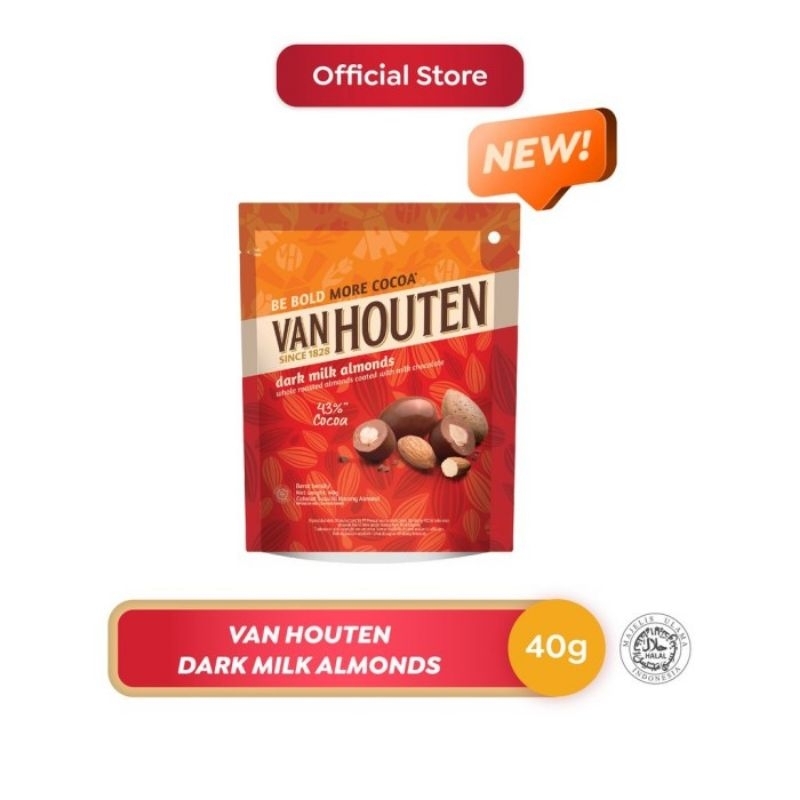 

Van Houten Dragees 40gr Cokelat Vanhouten Dragee Coklat 40gr Edisi Spesial Valentine Limited Edition Valentines Day Butiran Butir Bulat Bulatan Bentuk Telur isi Kacang Dark Almond Assortment Raisin Almonds Assortments Raisins Fruit & Nut Fruit&Nut Pouch