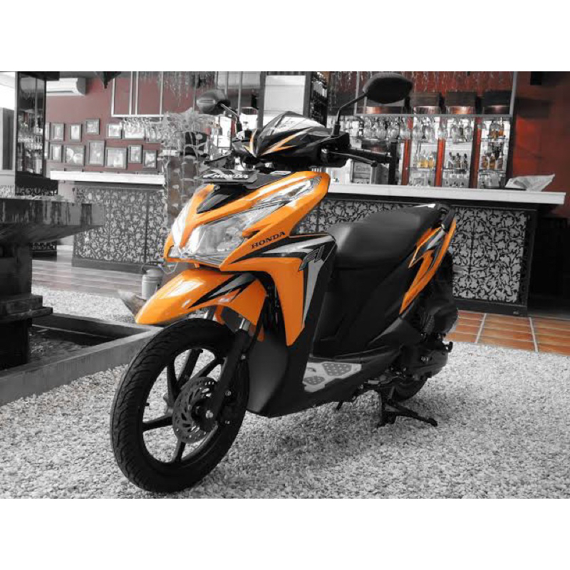 STIKER STRIPING VARIO TECHNO 2012 ORANGE