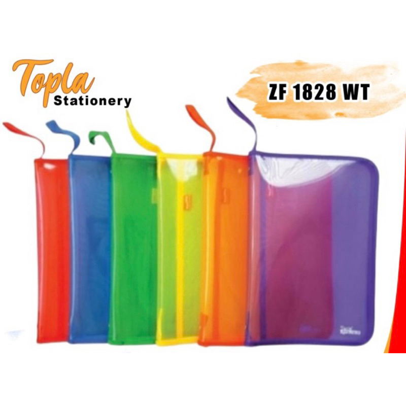 

MAP PLASTIK ZIPPER / MAP PLASTIK SLETING FOLIO TOPLA ZF1828 (1PCS)