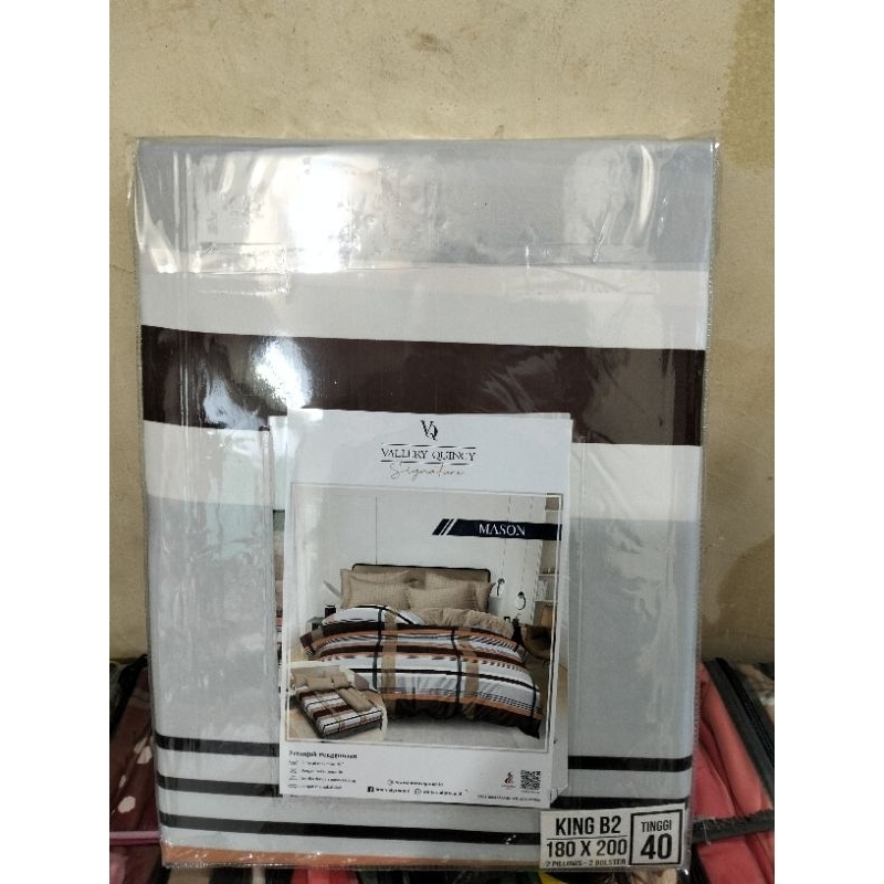 Sprei Vallery Quinc Tinggi 40cm UK 180x200 / Seprai Vallery Quincy Signature 180x200x40