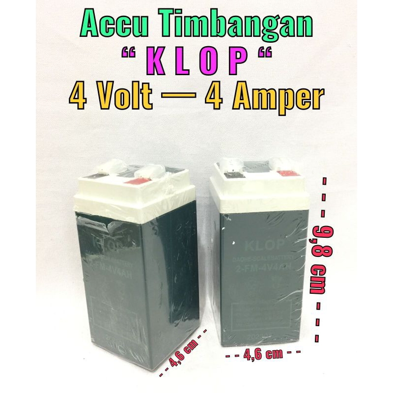 AKI BATREY AKI TIMBANGAN DIGITAL AKI KERING 4V 4Amper