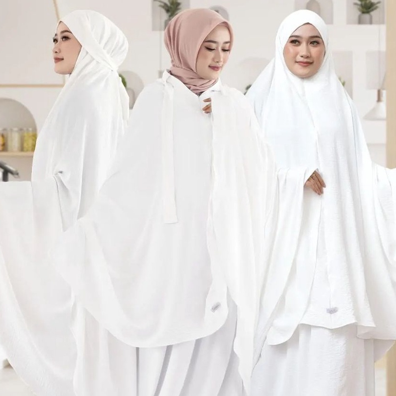 MUKENA DEWASA FRENCH 3 IN 1 CRINKLE AIRFLOW | MUKENA LESTI POLOS