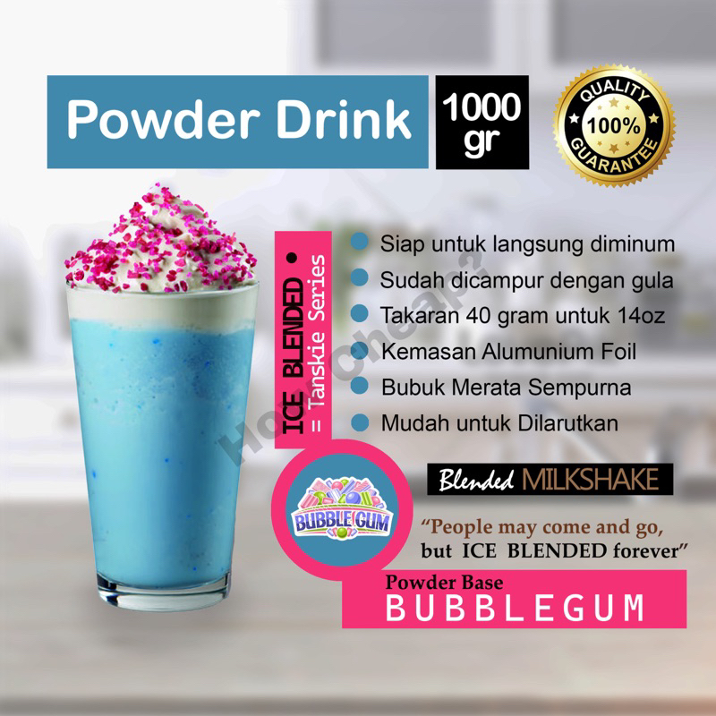 Bubuk Minuman Permen Karet 1kg [Ready to Drink] #020