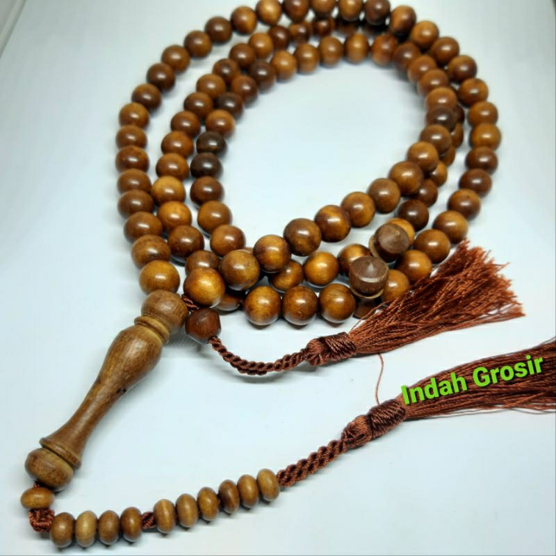 Tasbih Kayu Stigi Setigi Atau Santeki 10mm 99Butir Original
