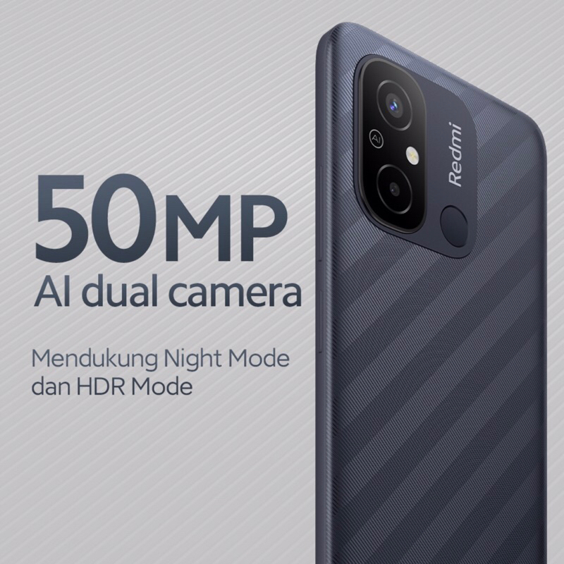 Xiaomi Redmi 12C | 4GB+64GB - 4GB+128GB | Helio G85 | 50MP Dual Camera | 6.71&quot; IPS LCD | Li-Po 5000mAh | Garansi Resmi Xiaomi 15 Bulan