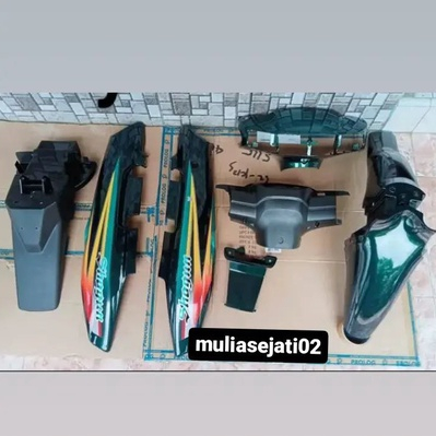 Paket Body Bodi full set halus Suzuki shogun kebo Hijau Botol