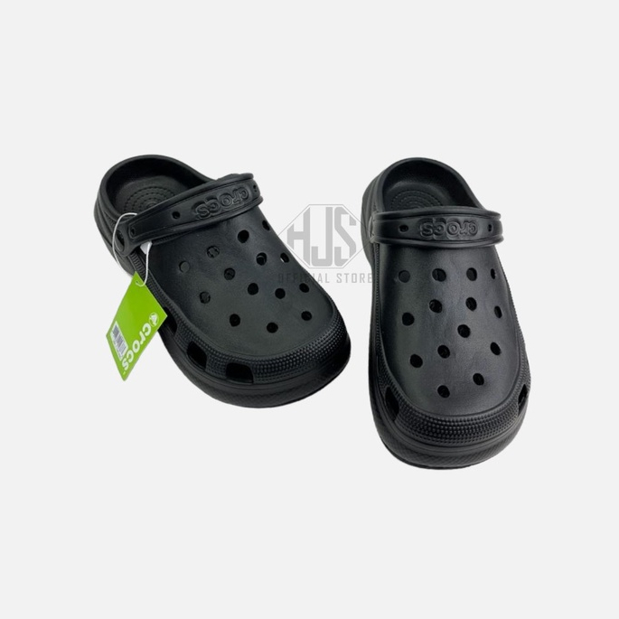 Sandal Wanita Slip On Baim Fuji Polos Viral Jibbitz Sandal CROCS Cewek Sandal Cewek Selop Wedges Platform Phylon Stiker 3D Warna