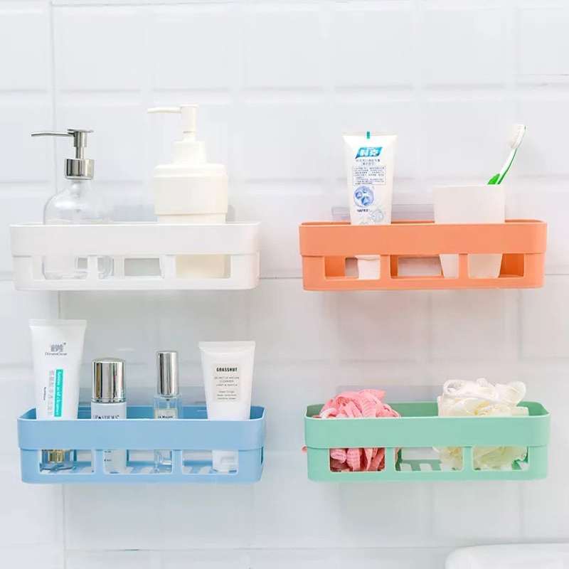 Rak Kamar Mandi Tempel Dinding / Storage Box Alat Mandi