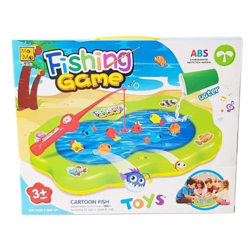 mainan anak pancingan ikan fishing game cartoon fish no.668 mainan anak perempuan mainan anak laki-laki