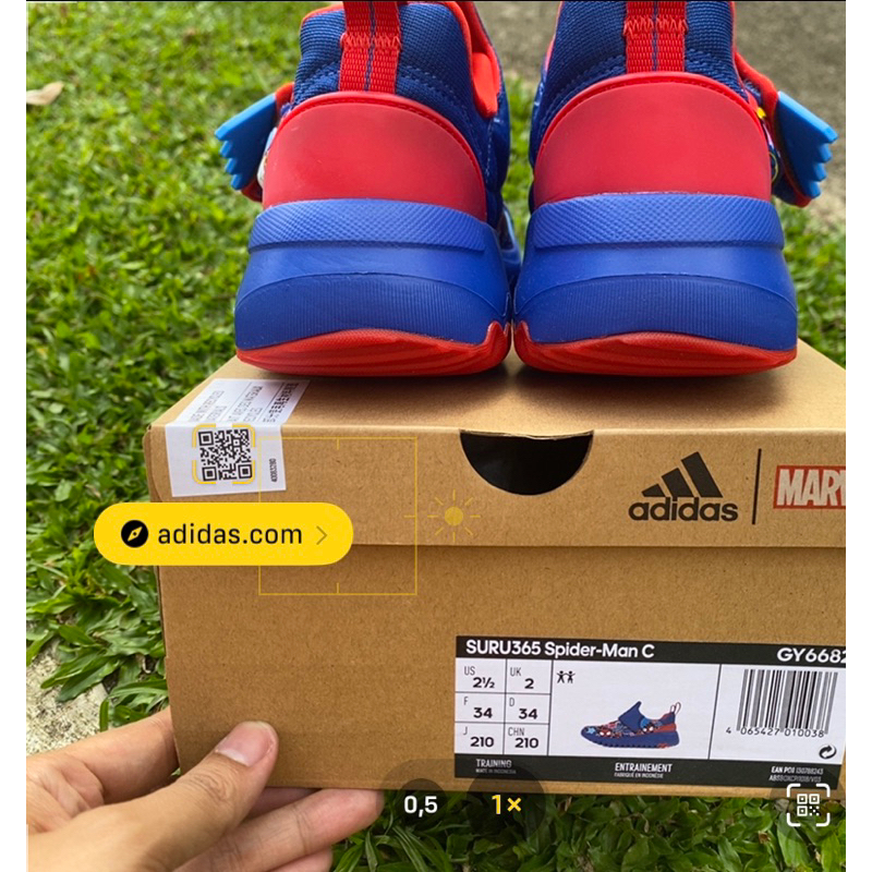 Diskon 70% Adidas Suru365 Marvel Spiderman, Adidas superhero kids