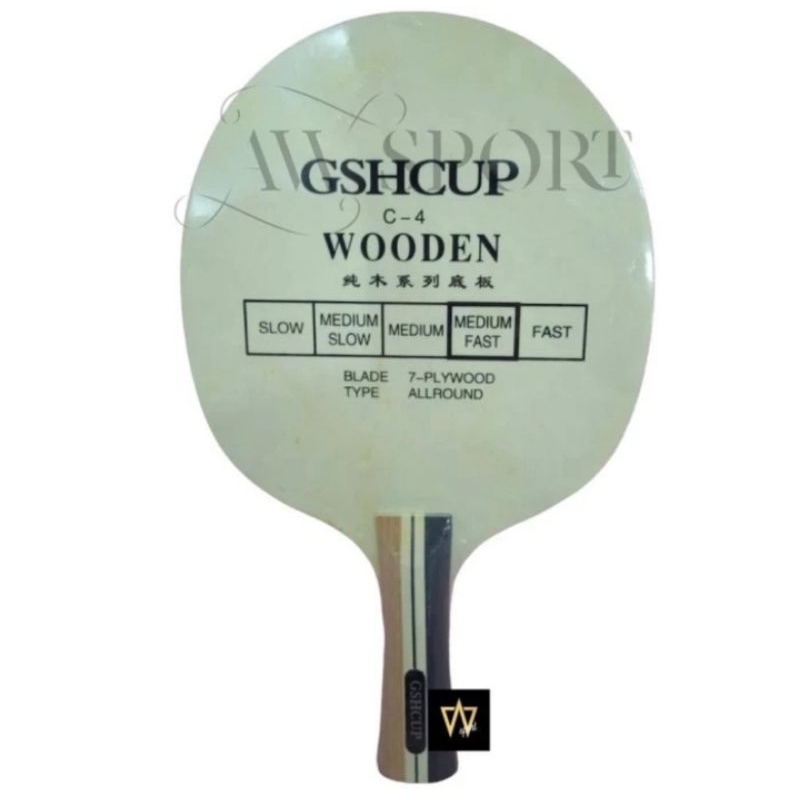 Kayu Bet Pingpong GSHCUP C-4 WOODEN / Kayu Bet Tenis Meja / Bet kayu
