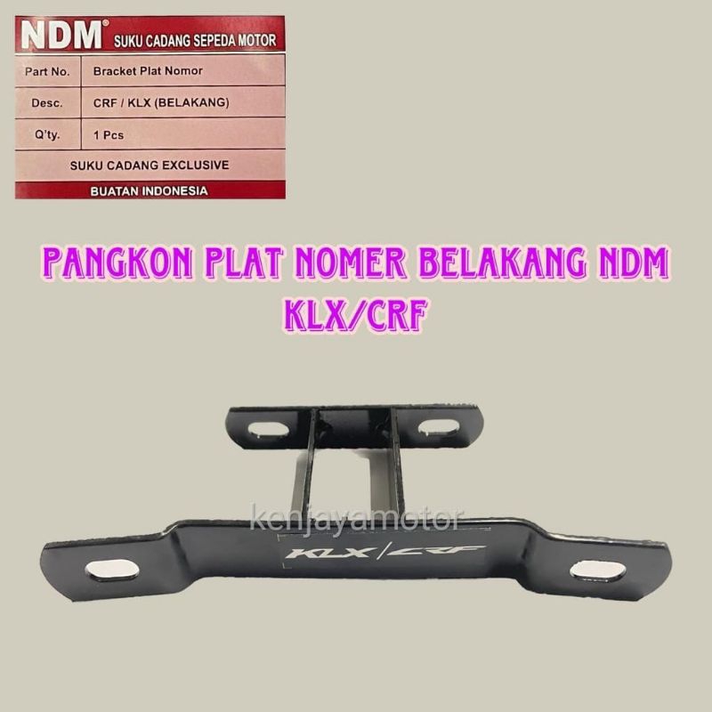 BREKET DUDUKAN PLAT NOMOR BELAKANG CRF 150 KLX 150