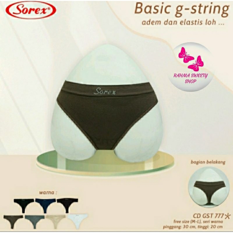 Sorex 777 CD Basic G - String Adem dan Elastis