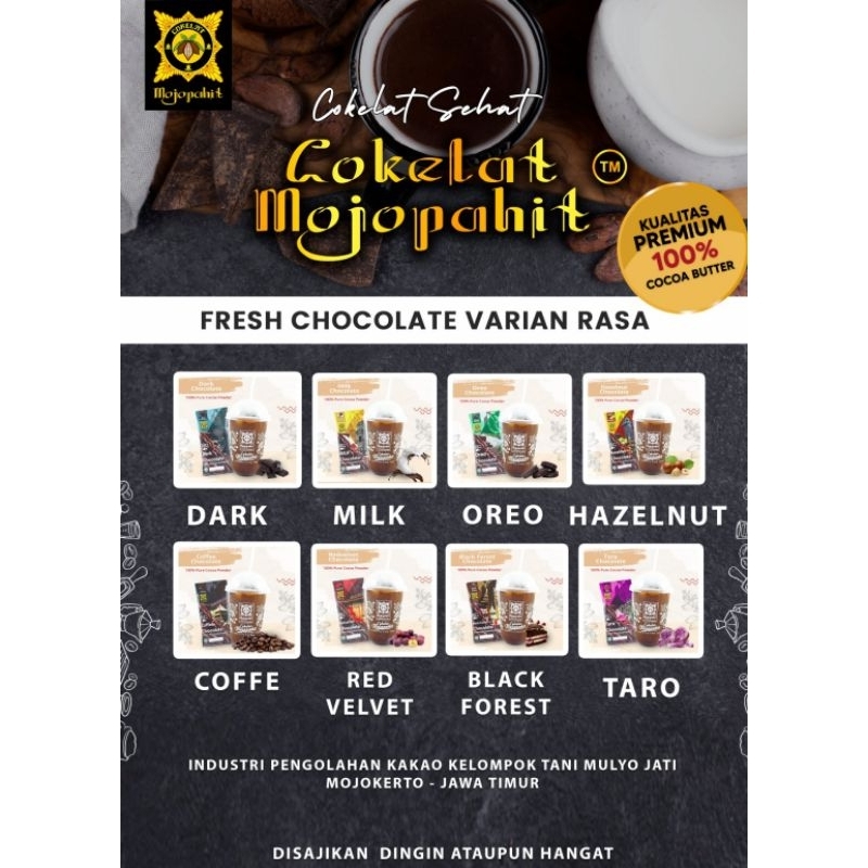 

cokelat serbuk oreo Chocolate plus gula siap saji