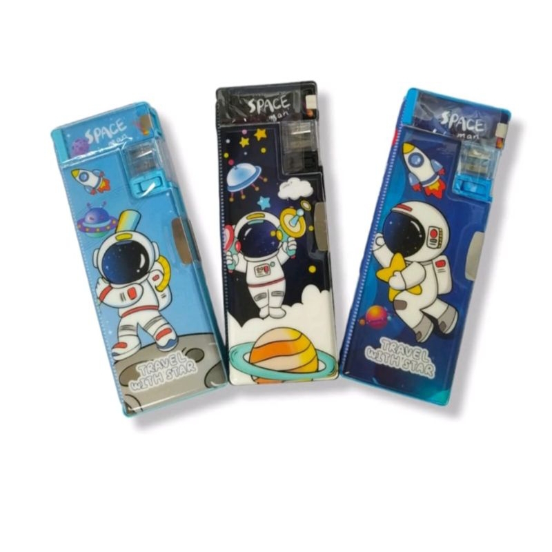 

Kotak pencil magnet/kotak pensil double serutan/tempat pensil magnet/ pencil case karakter/ tempat pencil astronout/ tempat pencil xpm