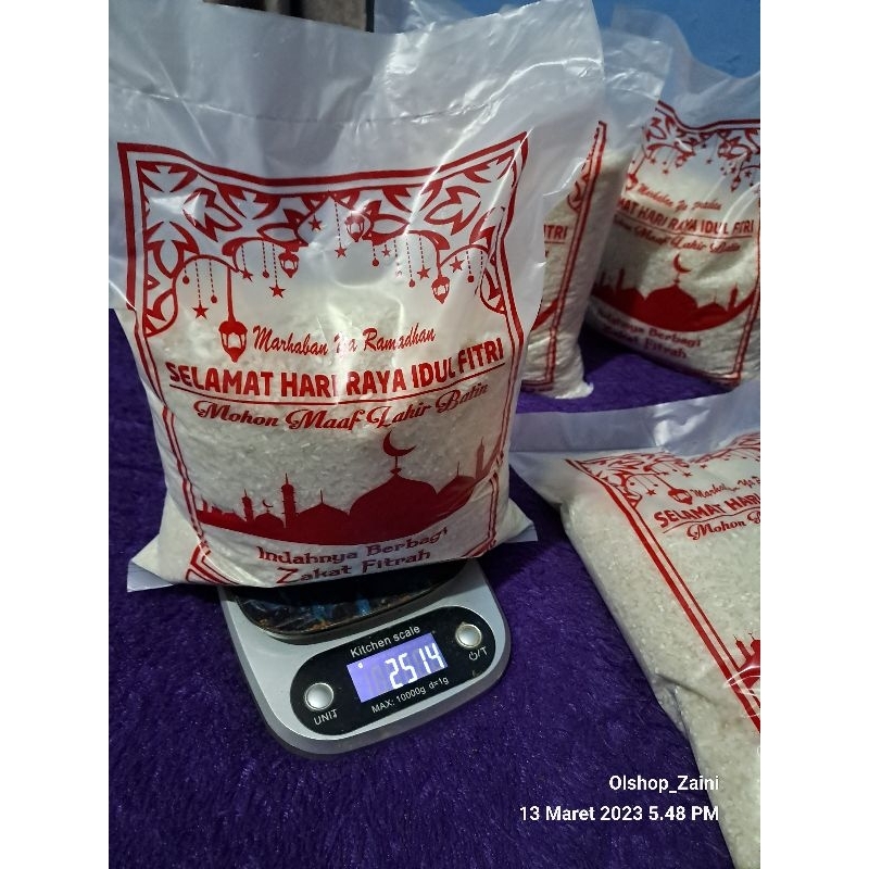 

Beras Zakat Fitrah 2.5 kg, Setra Ramos, Rojolele, Pulen, SUPER Murah