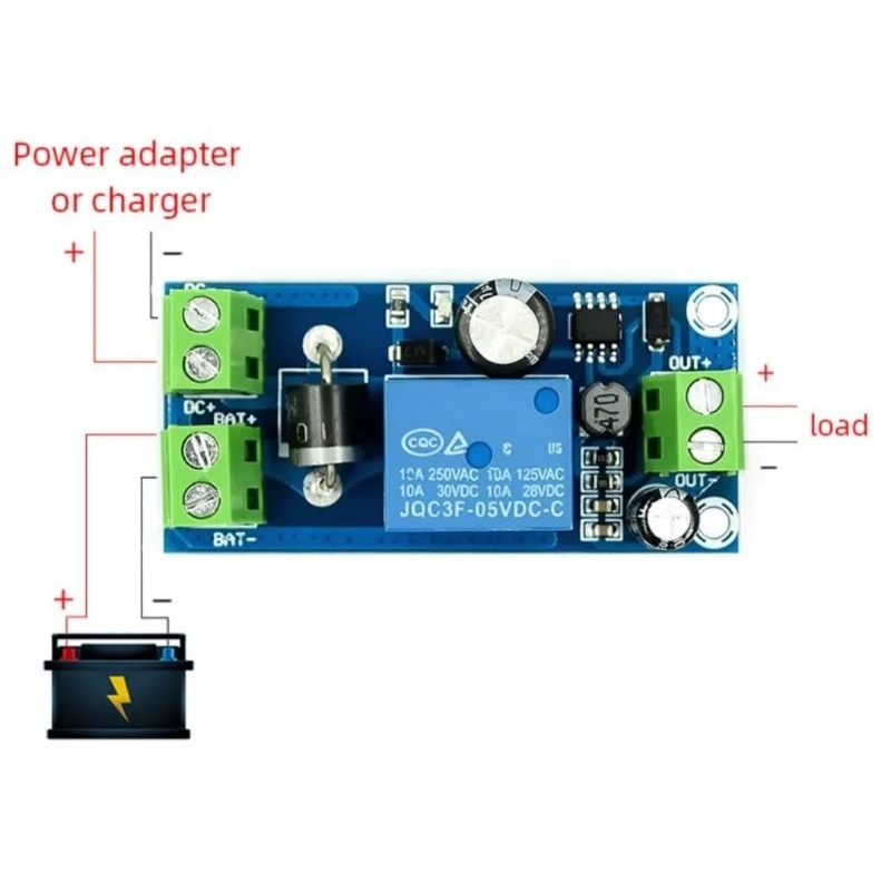 Modul UPS DC 5V - 48V Emergency Power OFF Auto Switch Battery Control