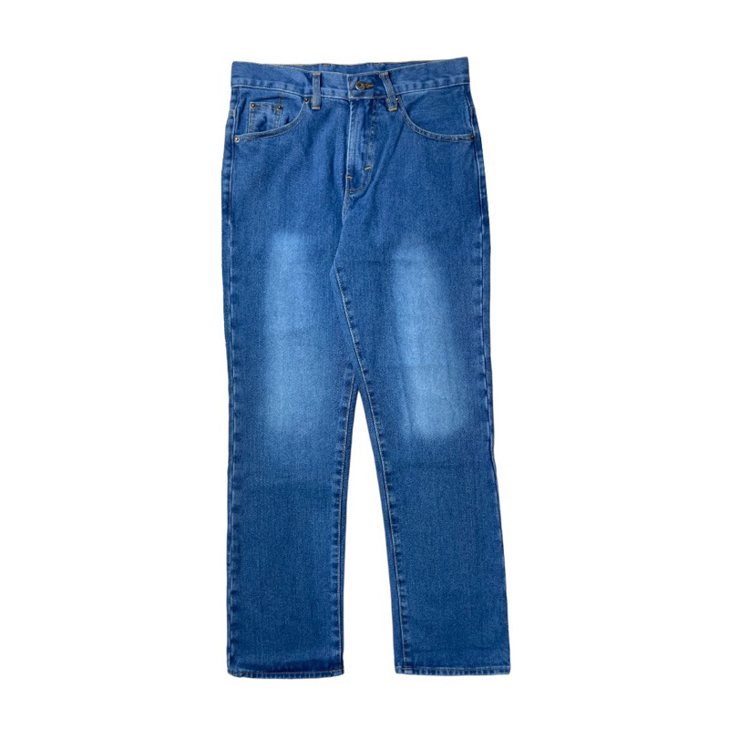 Transworld Celana Jeans Denim Legular Blue Wisker