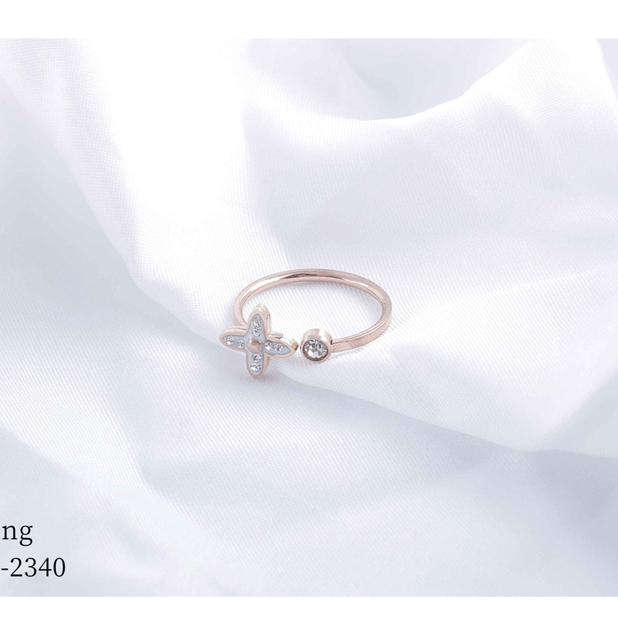 Cincin Titanium Permata Cantik Perhiasan Fashion 2340