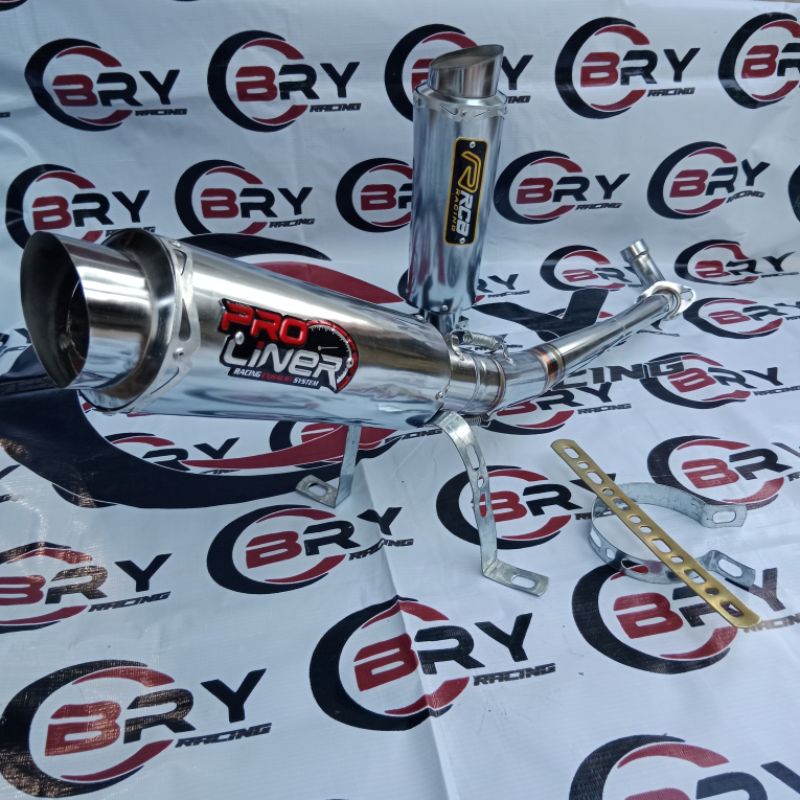 knalpot racing pro liner revo fit absholute revo Honda blade supra