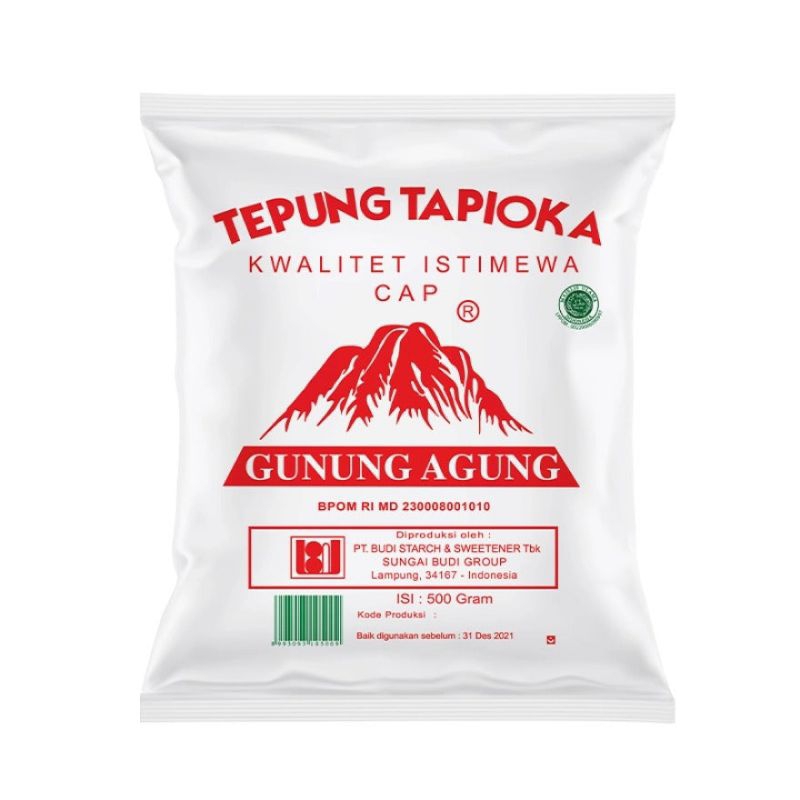 

Tepung Tapioka Cap Gunung Agung 500gr