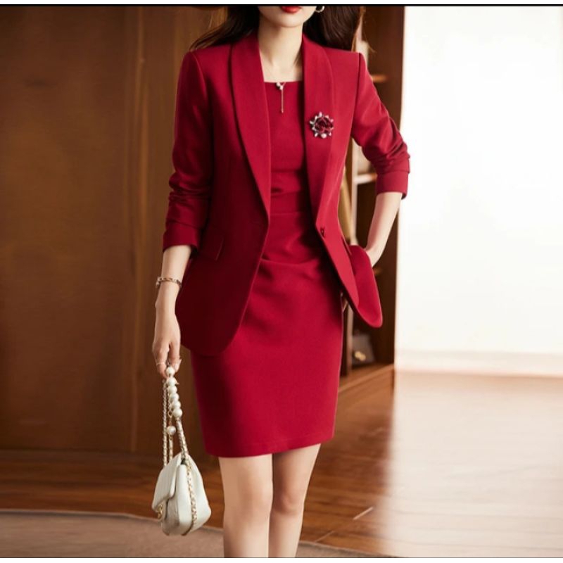 Setelan Jas Wanita Blazer flus Dress Daleman/Setelan Blazer Perempuan/Setelan Jas Wanita