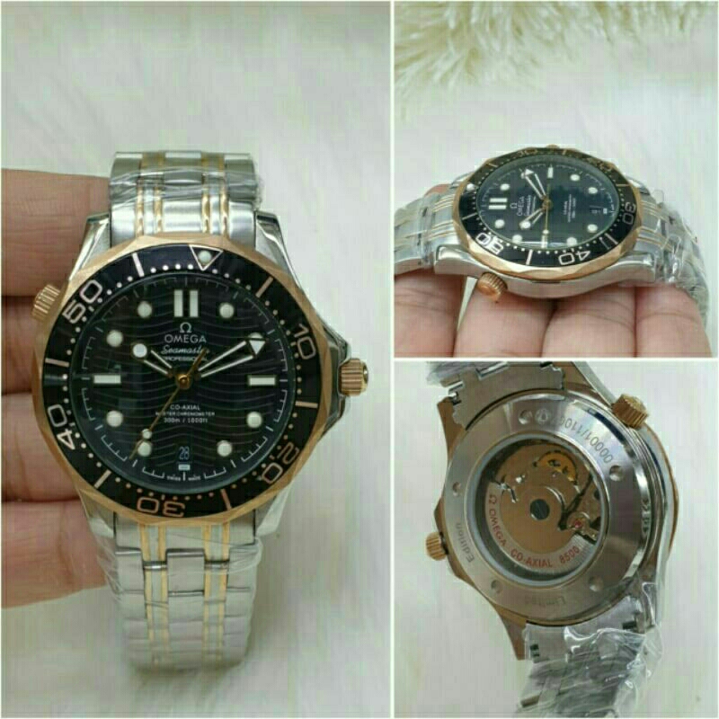 Jam Tangan Pria Omega  Automatic All Stainless Kualitas Original