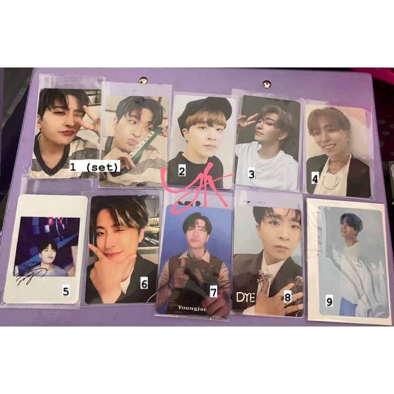 got7 youngjae photocards pc album pre order benefit pob shopee fancon homecoming colors from ars new
