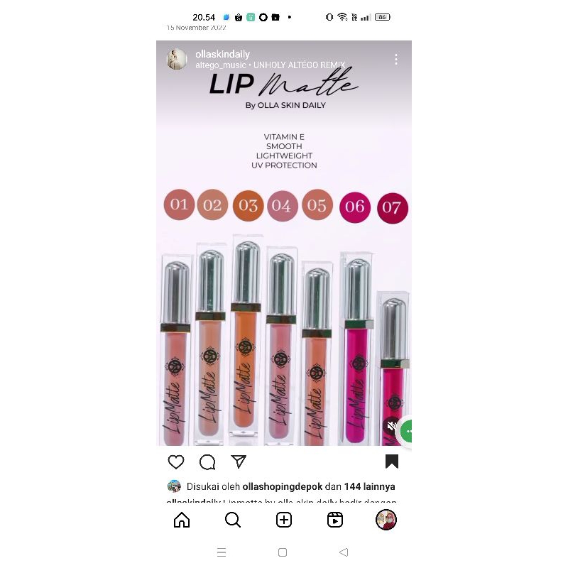 lipmatte by OSD glow