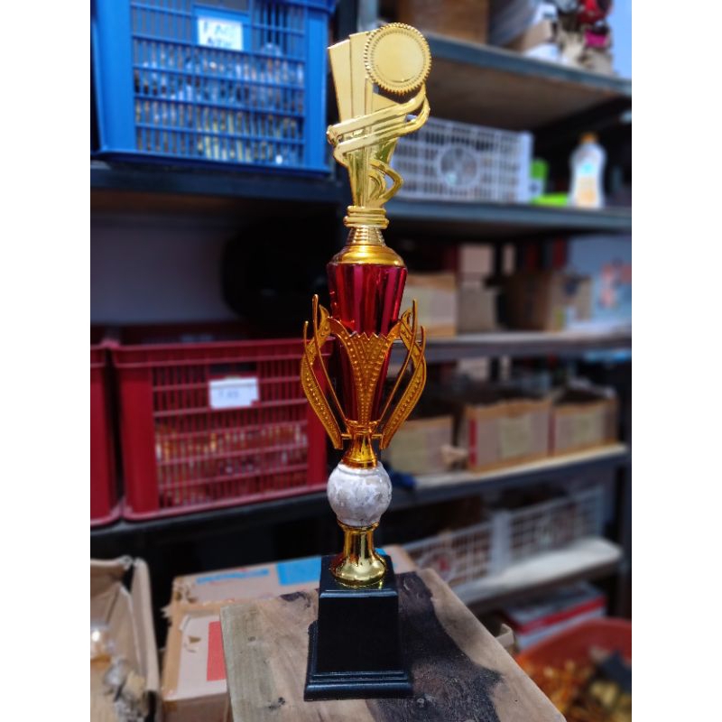 PIALA SATUAN MARMER BOLA OSLO BESAR | PIALA SATUAN MURAH TINGGI | PIALA TINGGI MODEL OSLO BESAR