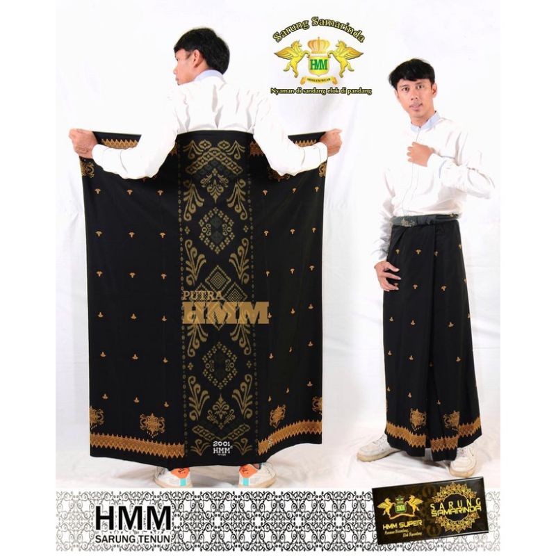 Azmi- Sarung HMM Motif Pintu Aceh/Sarung Santri/Sarung Halus/Sarung Samarinda HMM Original 100%