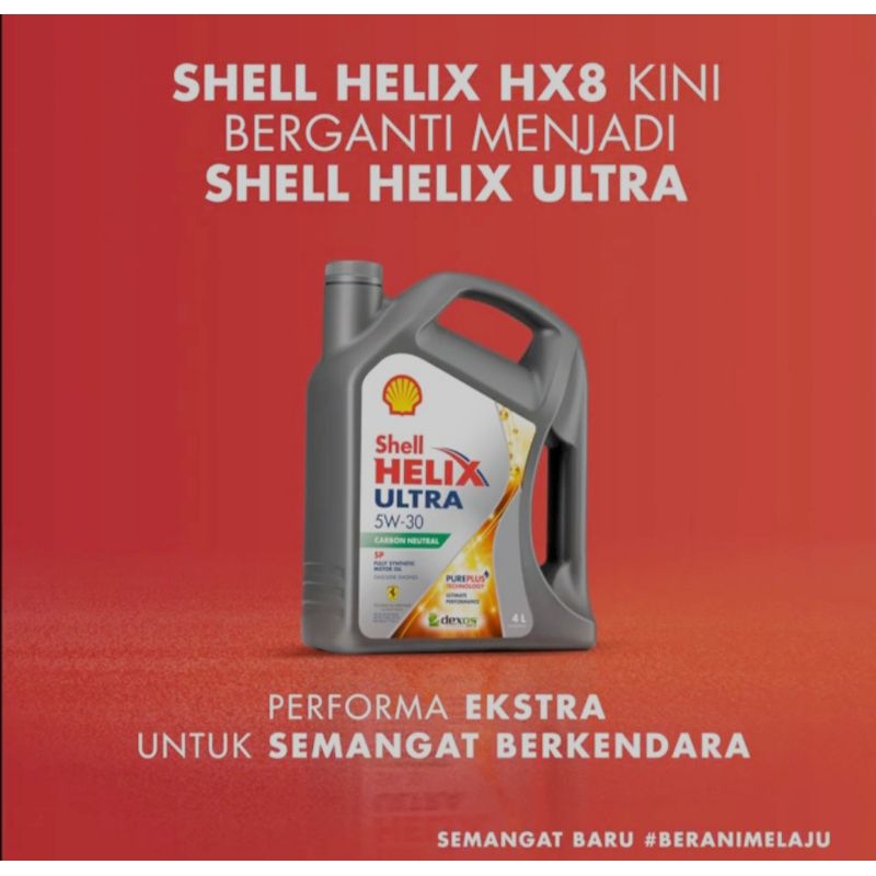 Oli Shell Helix HX 8 Synthetic SAE 5W-30 Galon (4 Liter) Original