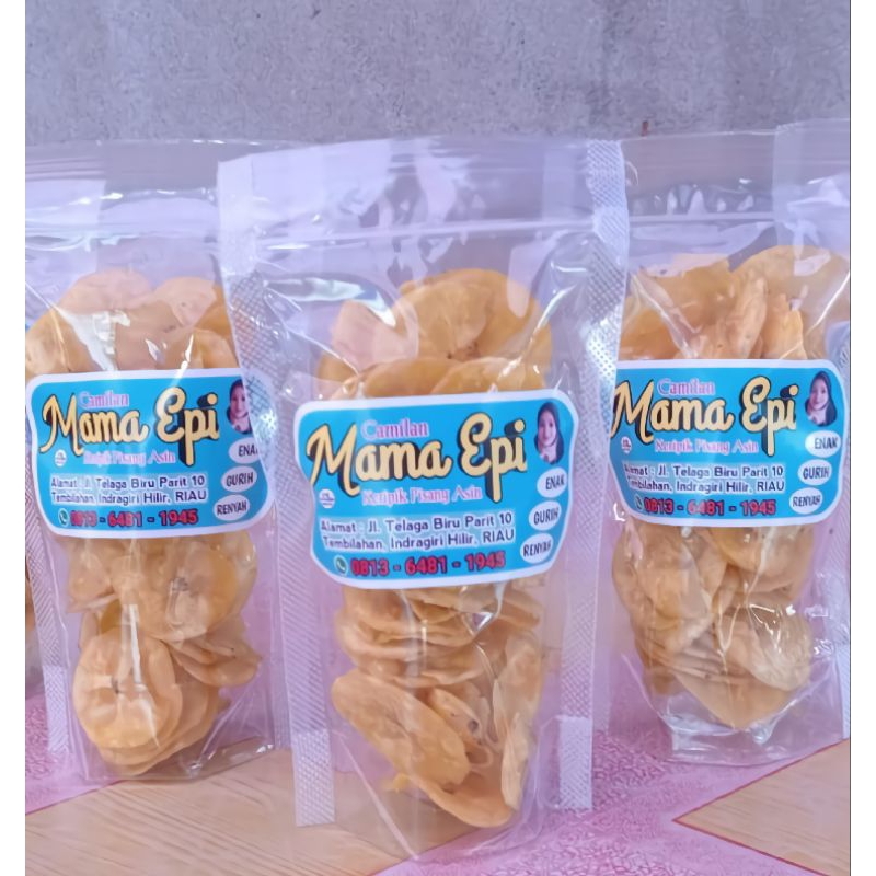 

Keripik Pisang Asin ORIGINAL 50g _ Camilan Mama Epi