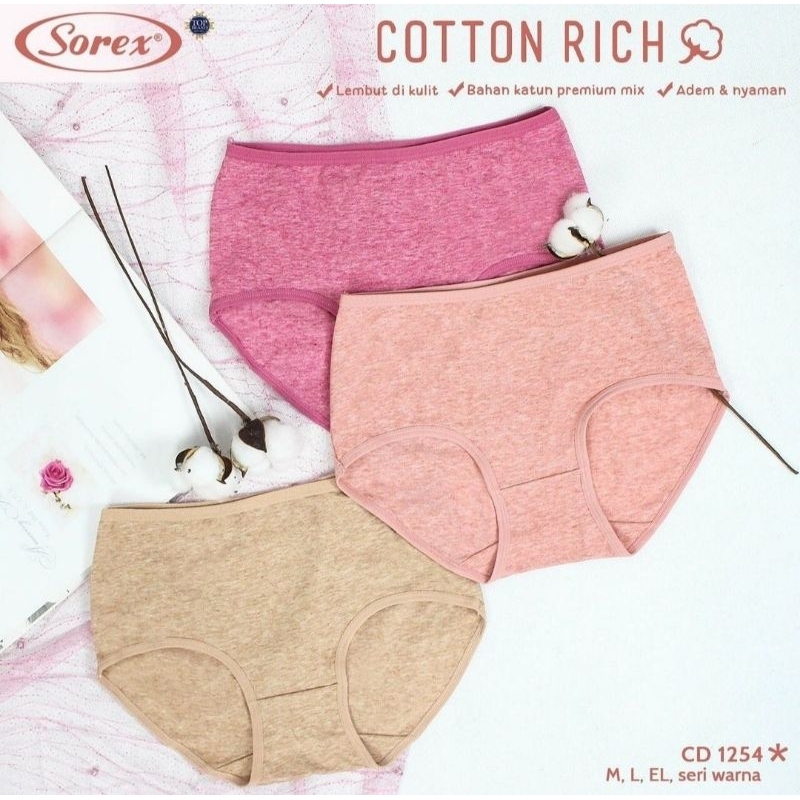 Sorex Celana Dalam Katun CD Cotton Rich CD 1254