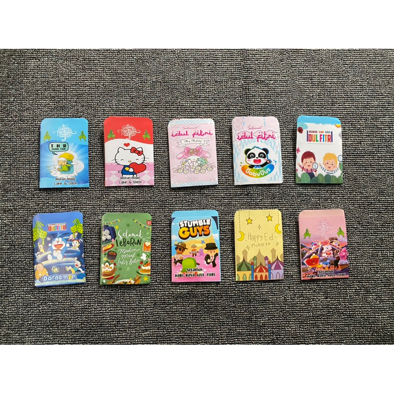 

PAKET USAHA AMPLOP LEBARAN ISI 10pack (100pcs) MOTIF 2023