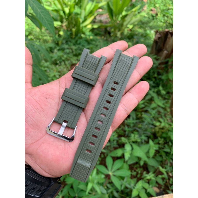 Strap Tali jam tangan Karet G shock hijau Seri GST