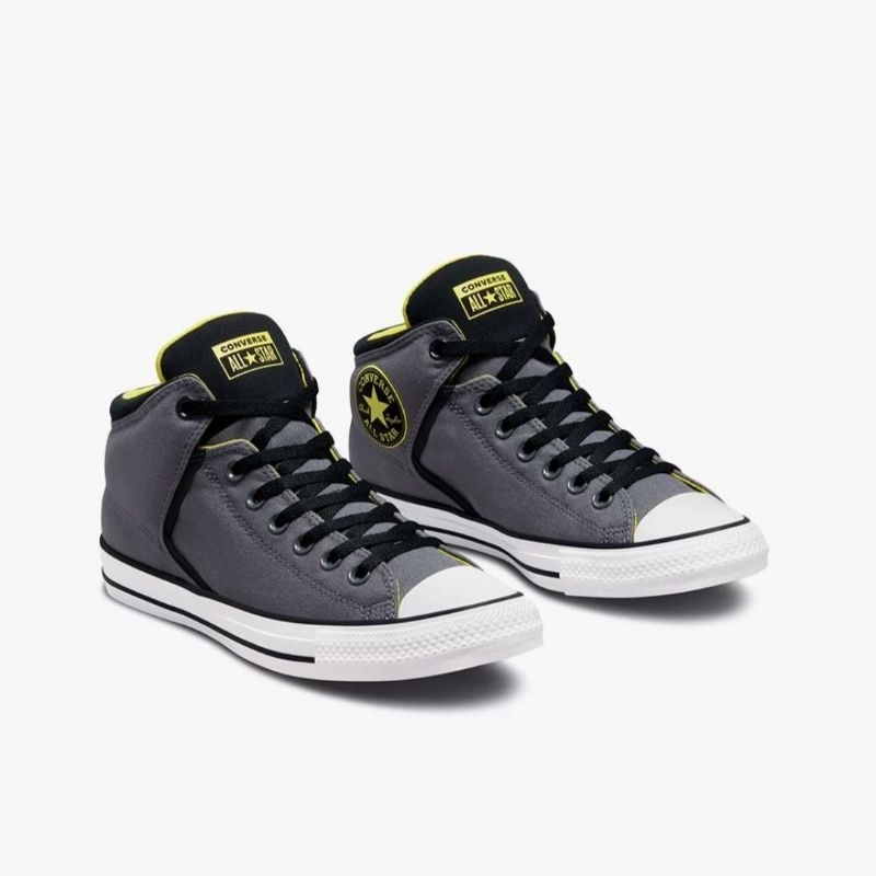 Converse CTAS High Street Mid Mens Grey Laser Lemon Ori