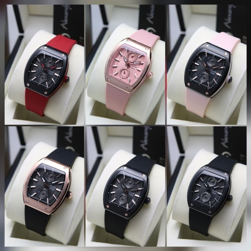JAM TANGAN WANITA ALEXANDRE CHRISTIE AC 2944 / AC2944 RUBBER ORIGINAL GARANSI RESMI 1 TAHUN