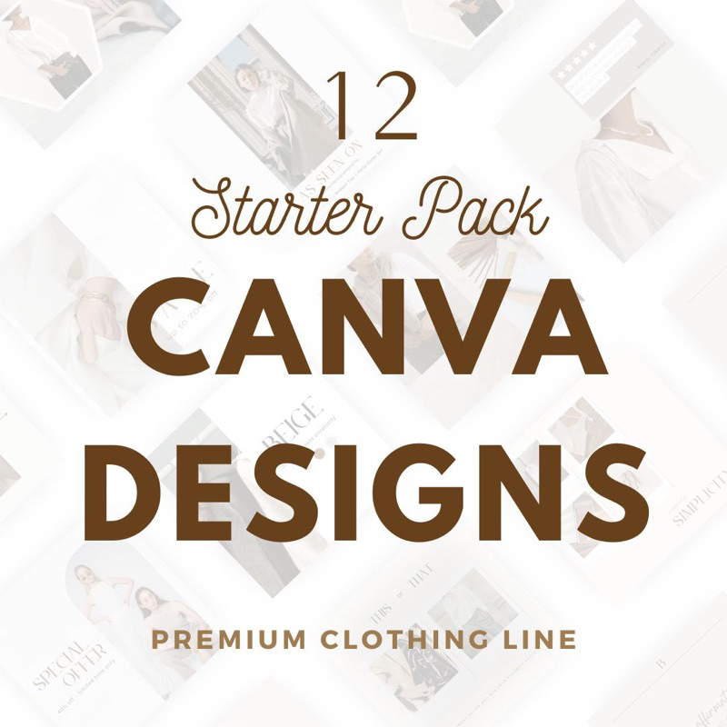 [hirena] Template Canva 12 Design | Premium Clothing Line