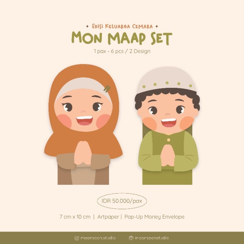 

AMPLOP LEBARAN - MON MAAP SET