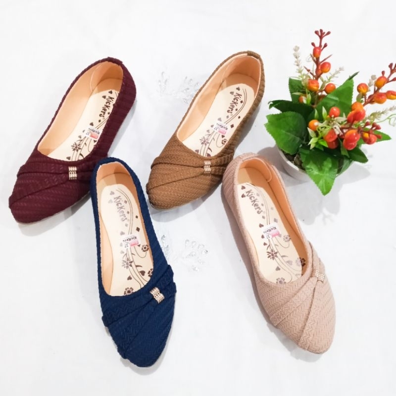 Flatshoes kickers rajut/Balet kickers rajut
