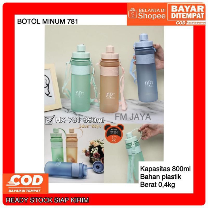 26 BOTOL MINUM 781 || BOTOL MINUM 800ML || BOTOL MINUM PLASTIK + TALI