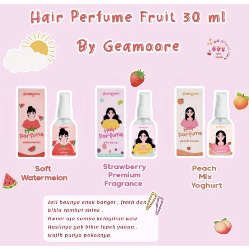 parfum rambut geamoore 30 ml bpom