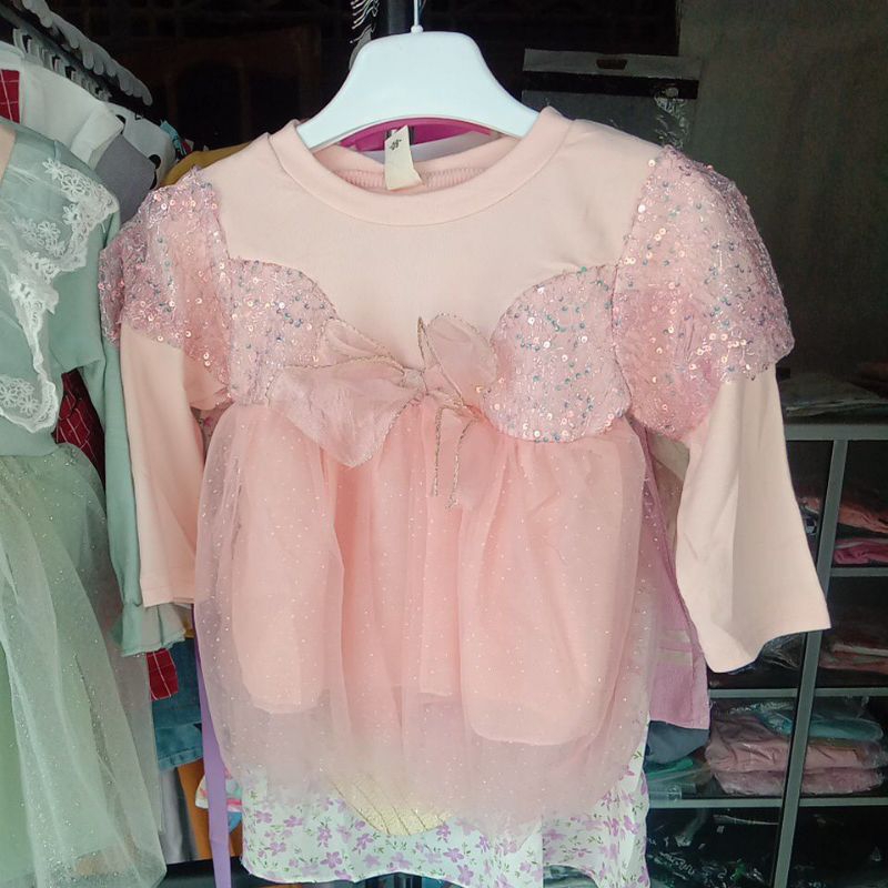 dress anak import, 1-4 tahun