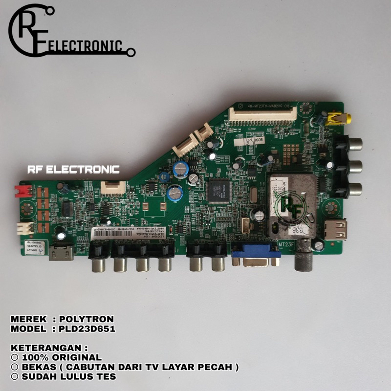 ORIGINAL MB MOBO MAINBOARD MESIN TV LED POLYTRON PLD23D651 PLD 23D651