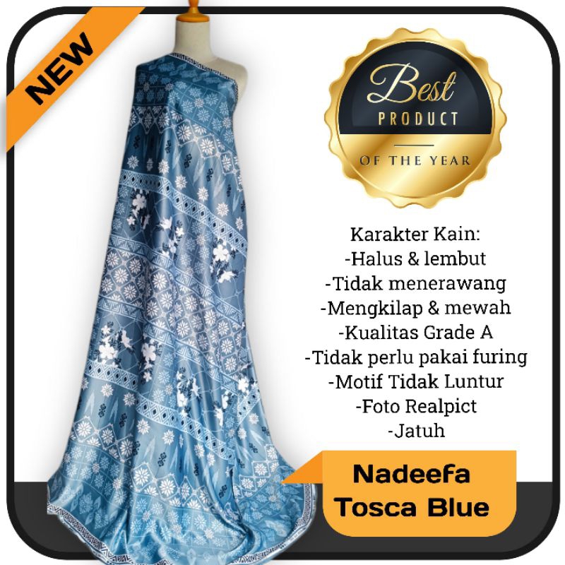 Kain Dr Silk motif Nadeefa Harga persetengah meter (0.5m)