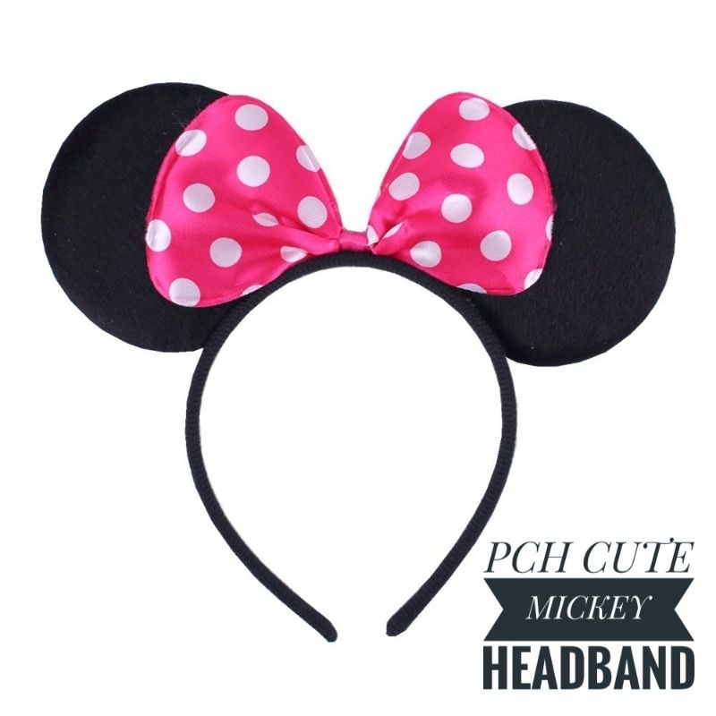 BANDO MICKEY MOUSE JUMBO / BANDO MIKI / BANDO MICKEY GLITTER / MICKEY MOUSE HEADBAND BANDO ANAK AKSESORIS RAMBUT