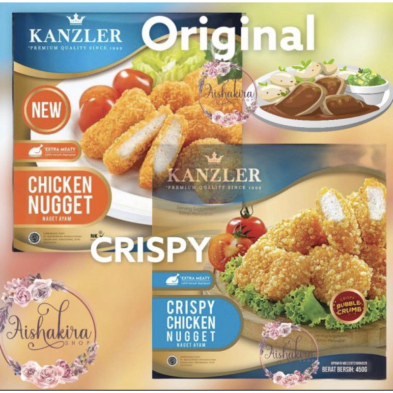 

Kanzler Chicken Nugget CRISPY / original / Spicy / Stik