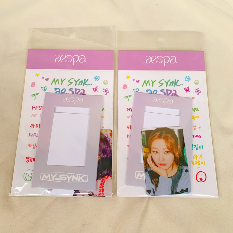 PHOTOCARD AESPA KARINA GISELLE TATTO STICKER AESPA MERCH MY SYNK