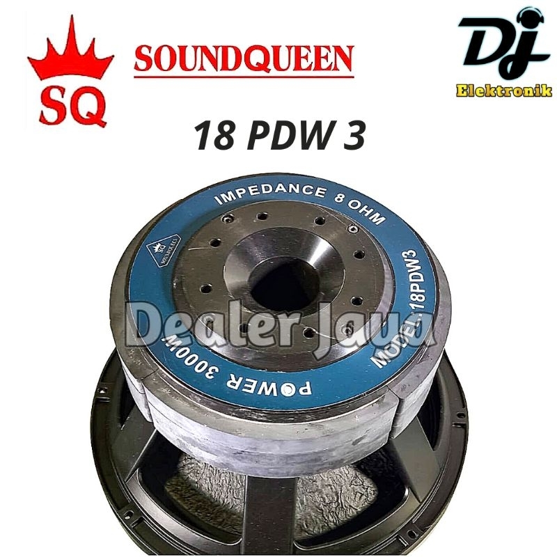 Speaker Komponen Soundqueen 18 PDW 3 / 18PDW 3 / 18PDW3 - 18 inch 3 Triple Magnet